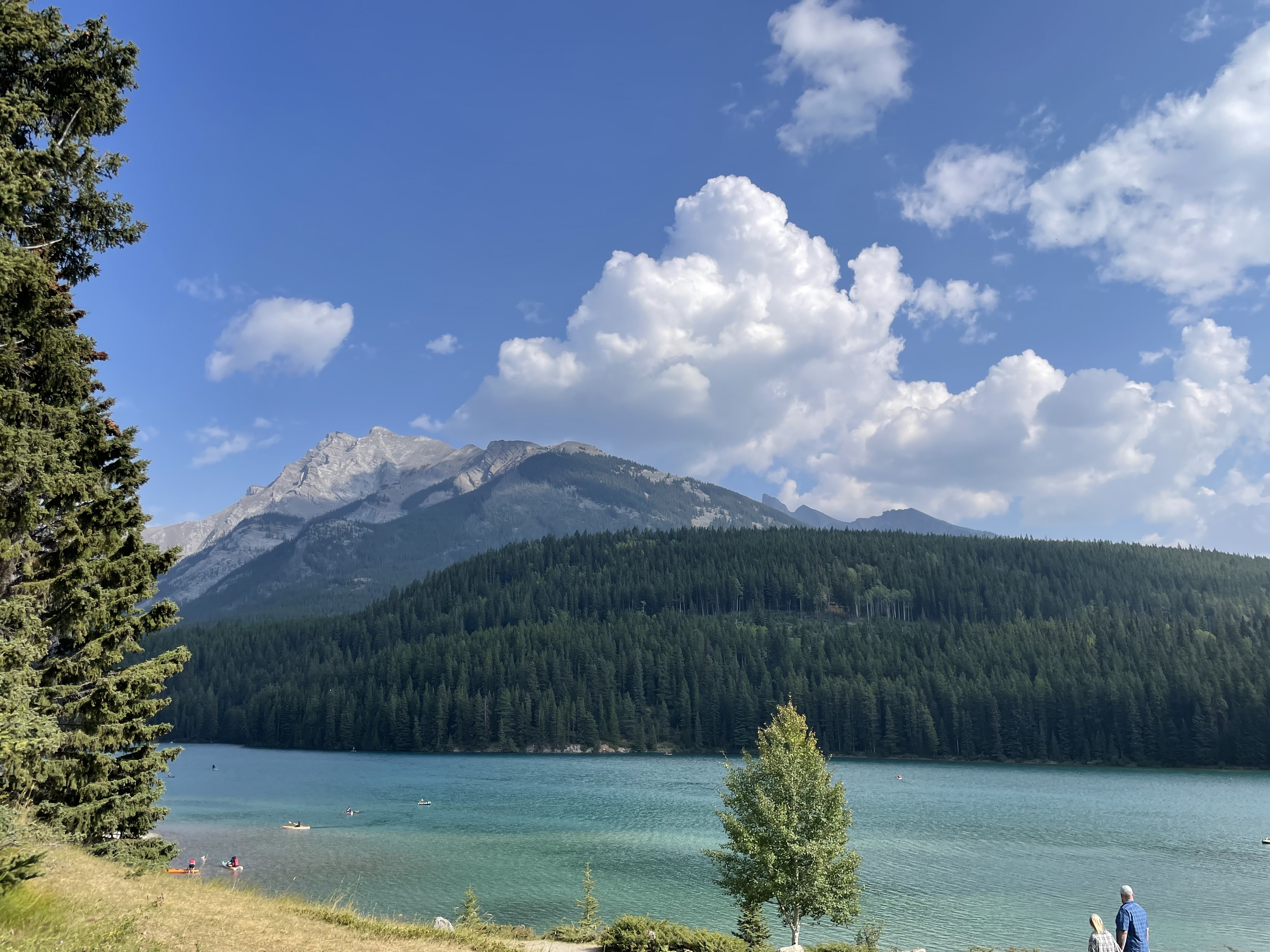 Mountain view from Two Jack Lake